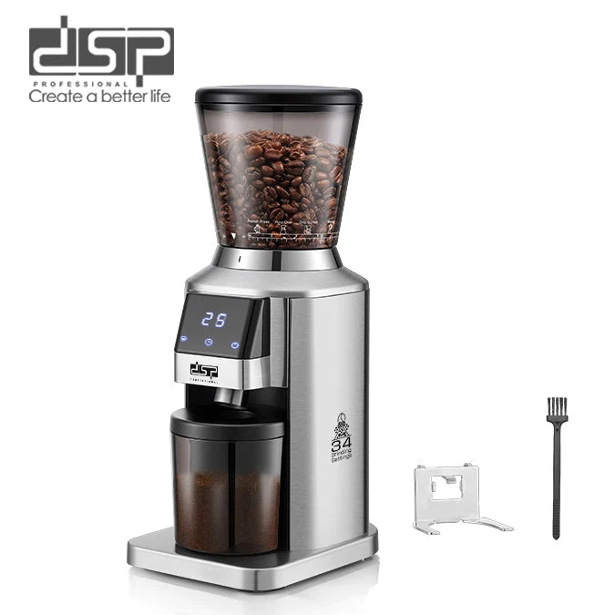 مطحنة قهوة احترافية بشفرات مخروطية – 180 وات – 34 درجة طحن – DSP KA3159