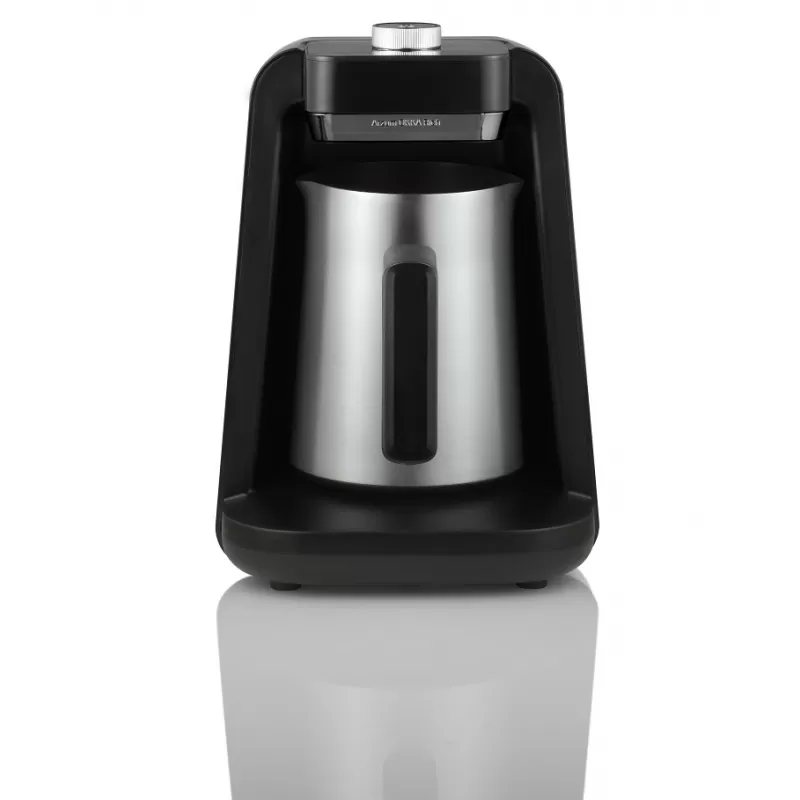 Arzum OKKA Rich Pro Turkish Coffee Maker 700 Watt Silver Black - OK0026-K