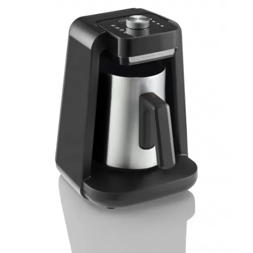 Arzum OKKA Rich Pro Turkish Coffee Maker 700 Watt Silver Black - OK0026-K